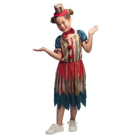 Boland - Evil Clownette Costume - Girls - Fancy Dress Central