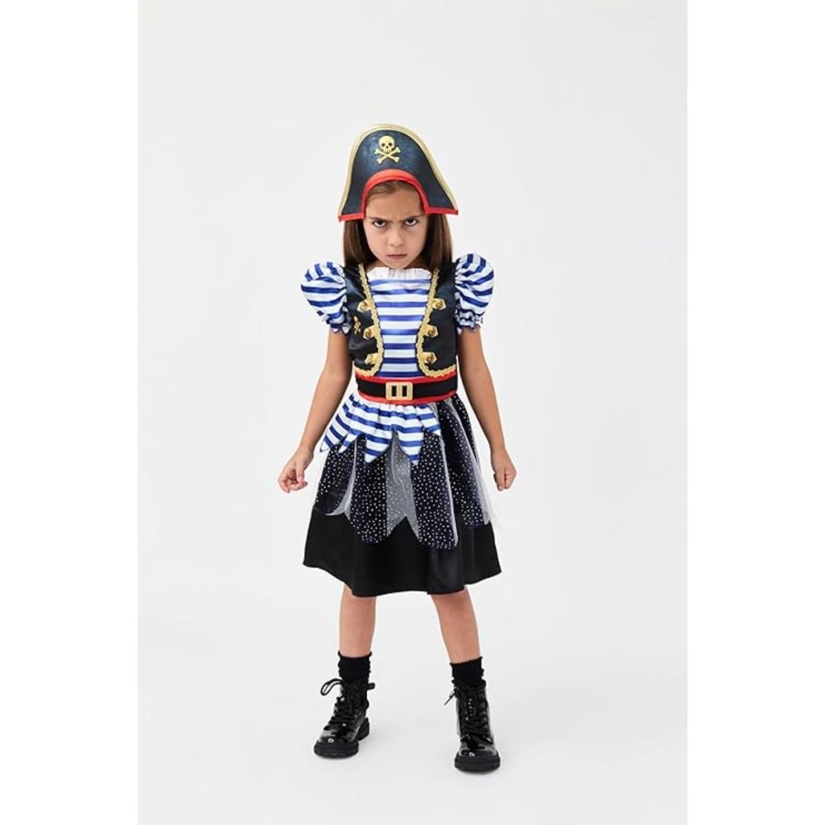 Blues Group - Fearsome Pirate Costume - Girls - Fancy Dress Central