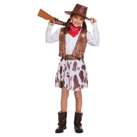 Henbrandt - Cowgirl Costume - Girls - Fancy Dress Central
