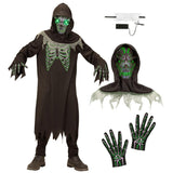 Widmann - Grim Reaper Light Up Eyes Costume - Child - Fancy Dress Central