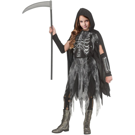 Wicked Costumes - Bone Reaper Costume - Girls - Fancy Dress Central