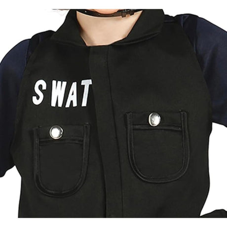 Fiestas Guirca - SWAT Police Officer Costume - Boys - Fancy Dress Central