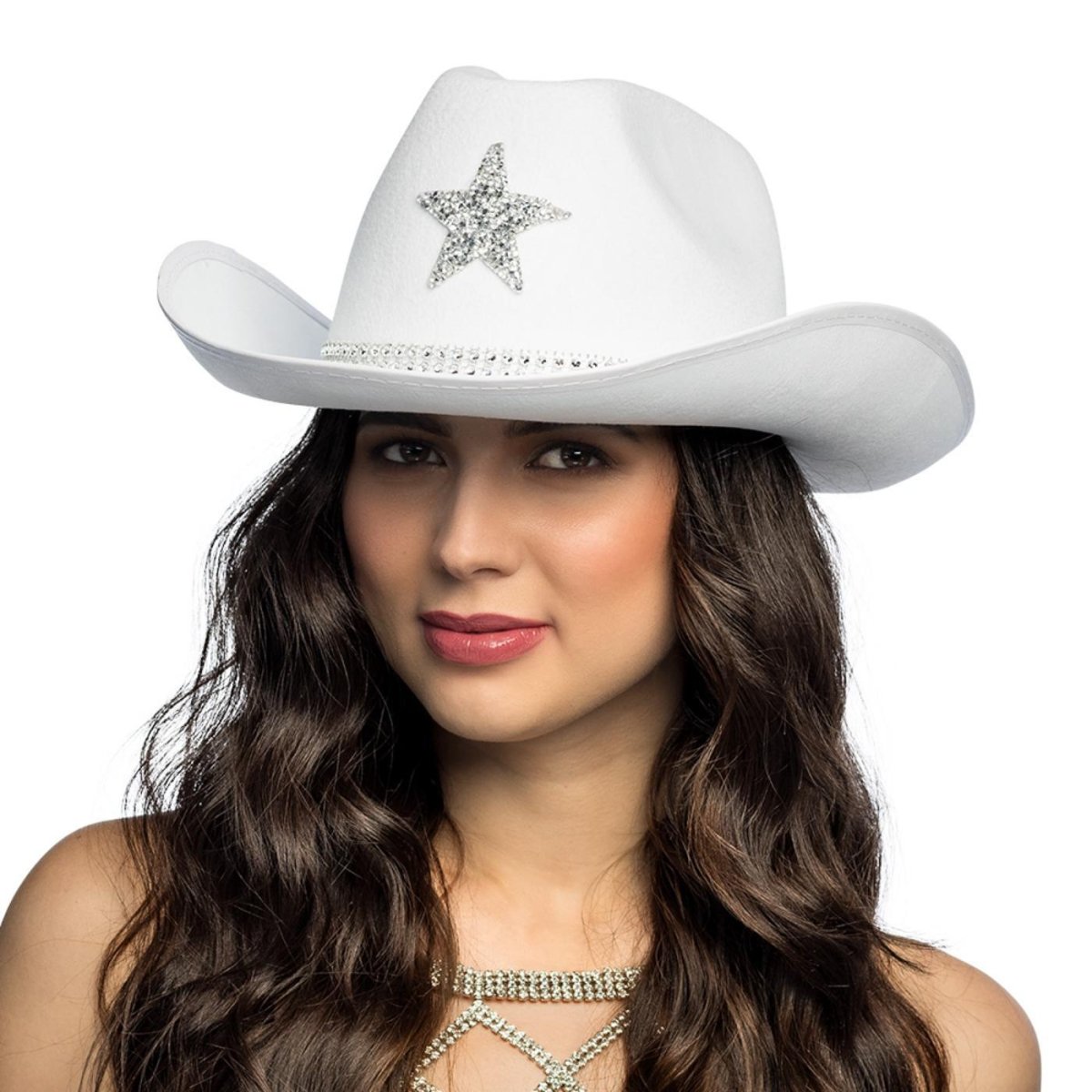 Fancy Dress Central - Taylor Cowboy Hat (White) - Adult - Fancy Dress Central