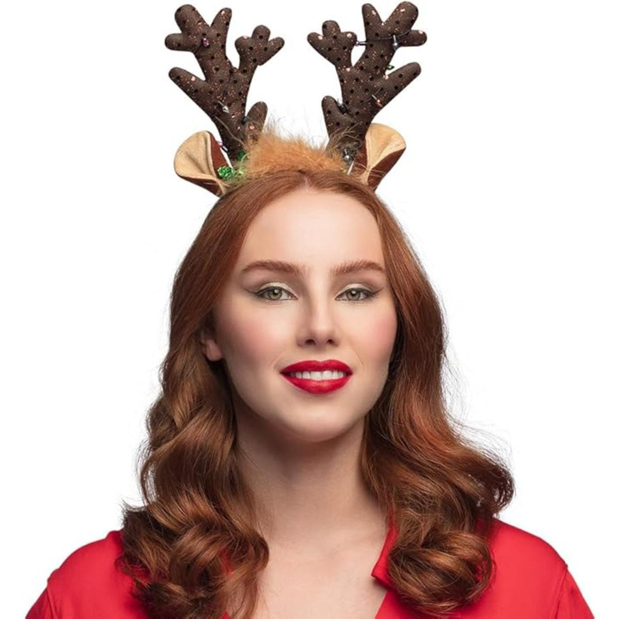 Comet Reindeer Antlers on a Headband - Adult