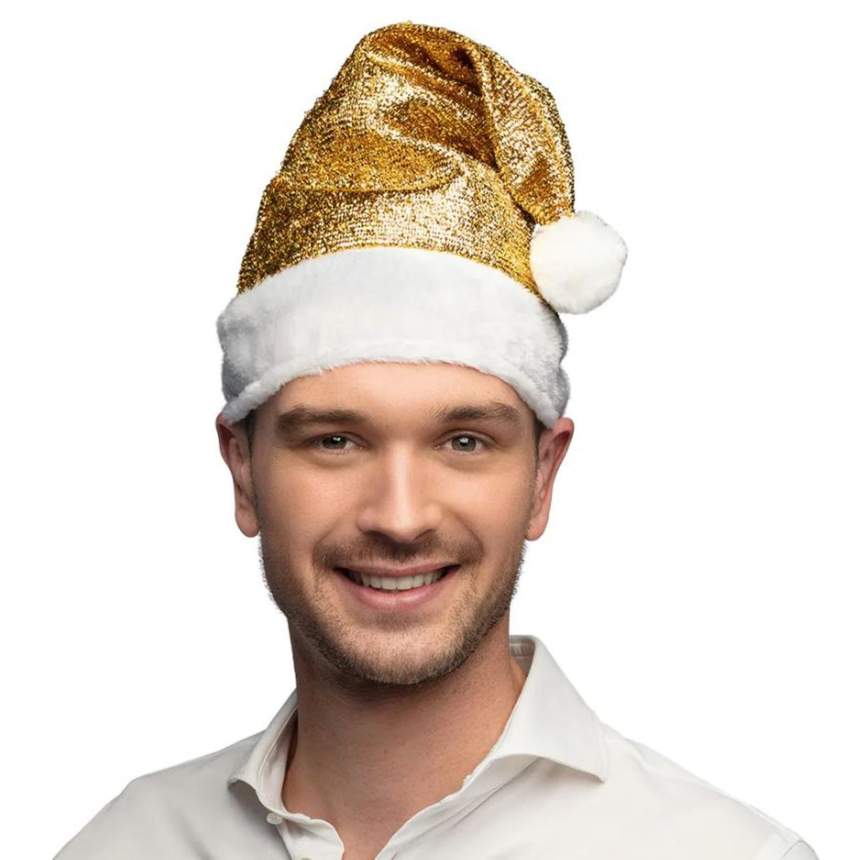 Gold Santa Hat - Adult
