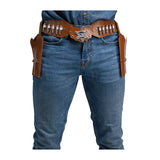 Brown Cowboy Belt with 2 Holsters - Adult