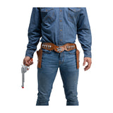 Brown Cowboy Belt with 2 Holsters - Adult