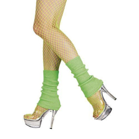 Adult Women's 1980's Dance Aerobic Leg Warmers Fancy Dress Costume Accessory