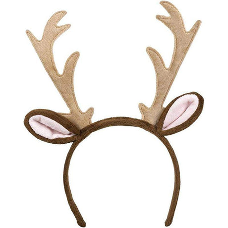 Boland Reindeer Antlers on a Headband Adult Fancy Dress Accessory