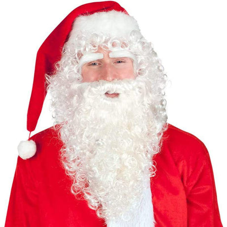 Boland Santa Claus Deluxe Wig & Beard Set Fancy Dress Costume Accessory