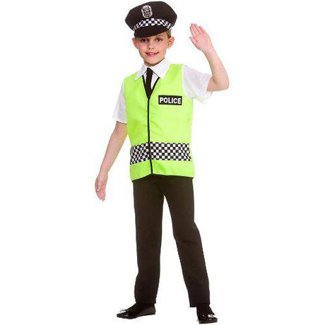Child Boy's Police Officer Uniform Fancy Dress Costume