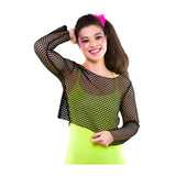Wicked Costumes - 80s Fishnet Long Sleeved Top - Womens
