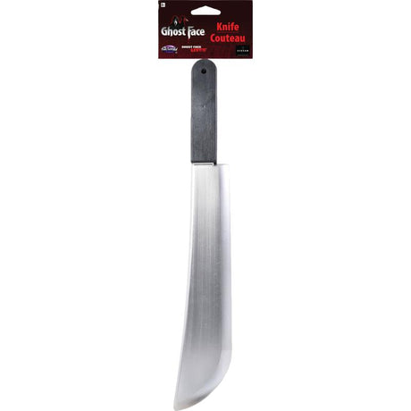 Ghost Face Machete with Chrome Blade - Wicked Costumes Adult Fancy Dress Prop