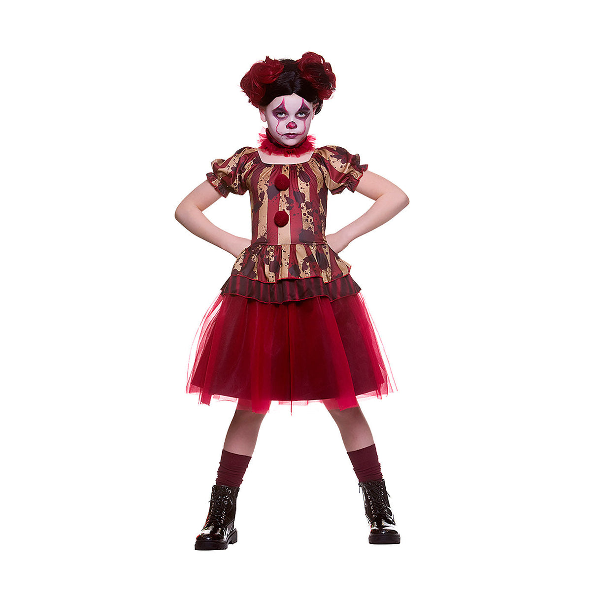 Vintage Circus Clown Costume - Girls