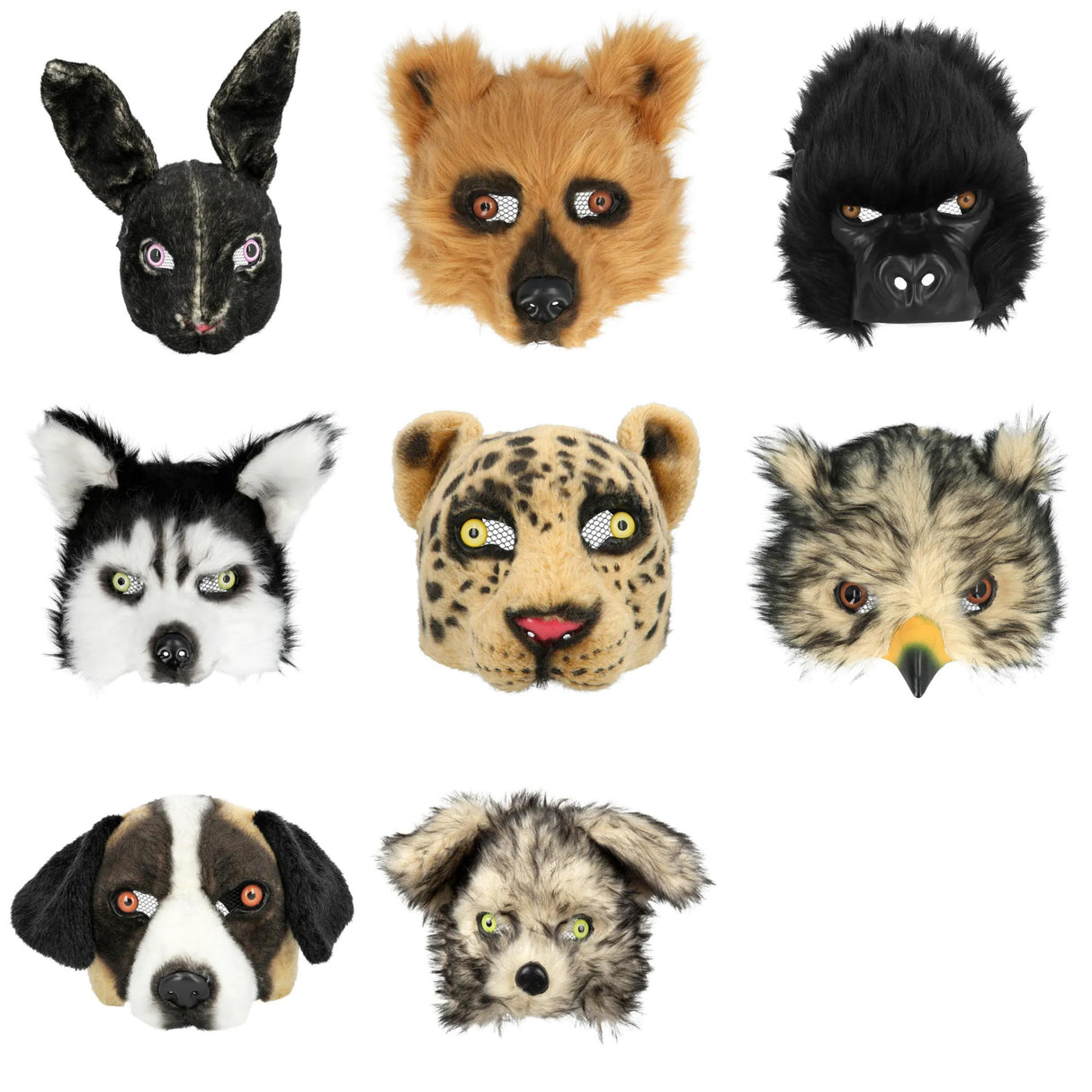 Boland - Plush Animal Half Mask - Adult