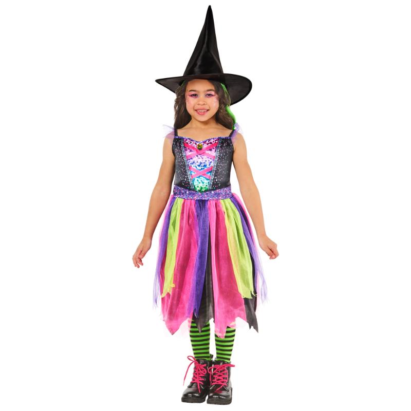 Rubies Bright Night Witch Girl's Fancy Dress Costume