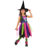 Rubies Bright Night Witch Girl's Fancy Dress Costume