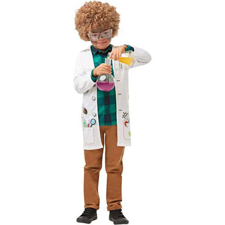 Rubies Mad Scientist Lab Coat Child Unisex Fancy Dress Costume