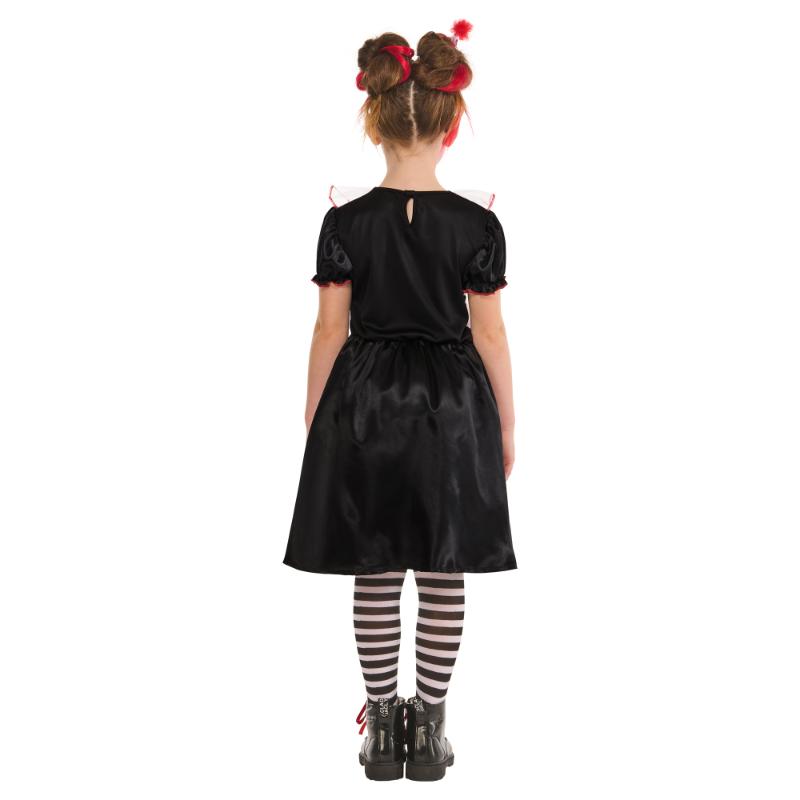 Rubies Monochrome Clown Dress Girl's Fancy Dress Costume