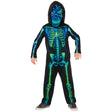 Rubies Neon Green Skeleton Child Halloween Fancy Dress Costume