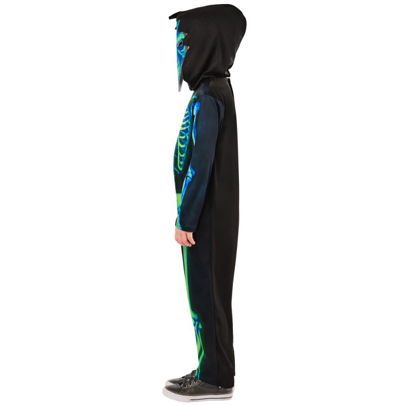 Rubies Neon Green Skeleton Child Halloween Fancy Dress Costume