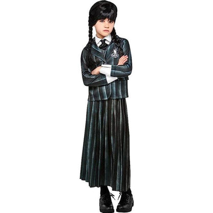 Rubies Wednesday Addams Netflix School Uniform Girl's Fancy Dress Costume