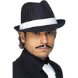 Smiffys 1920's Gangster Trilby Hat Adult Unisex Fancy Dress Costume Accessory