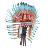 Thetru - Thetru Native American Headdress Adult Unisex Fancy Dress Costume Accessory - Fancy Dress Central
