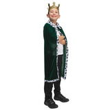 Velvet & Cowprint Royal Robe & Crown - Wicked Costumes Child Fancy Dress