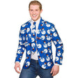 Wicked Costumes Christmas Snowman Jacket & Tie Fancy Dress Costume
