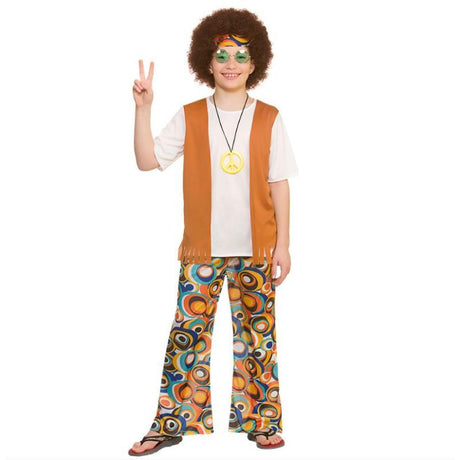 Wicked Costumes Cool Hippie Boy's Fancy Dress Costume
