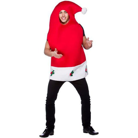 Wicked Costumes Santa Hat Adult Unisex Christmas Fancy Dress Costume
