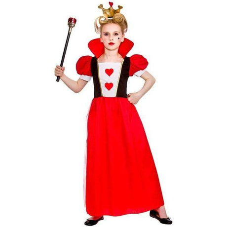 Wicked Costumes Storybook Queen of Hearts Girl's Fancy Dress Costume