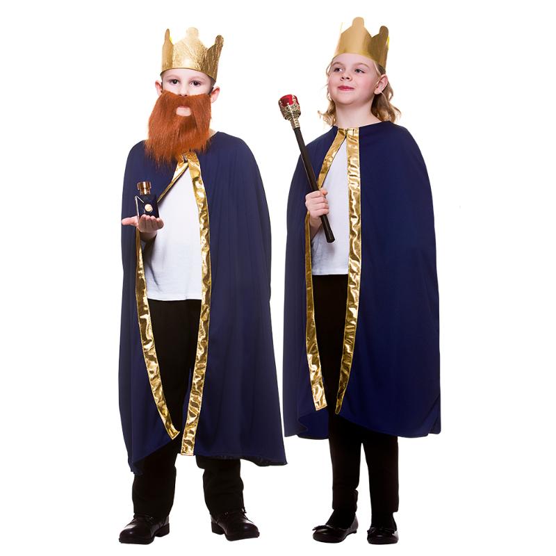 Wicked Costumes Wise Man Robe & Crown Child Christmas Nativity Fancy Dress