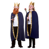 Wicked Costumes Wise Man Robe & Crown Child Christmas Nativity Fancy Dress