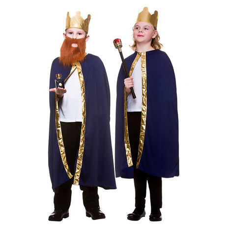 Wicked Costumes Wise Man Robe & Crown Child Christmas Nativity Fancy Dress