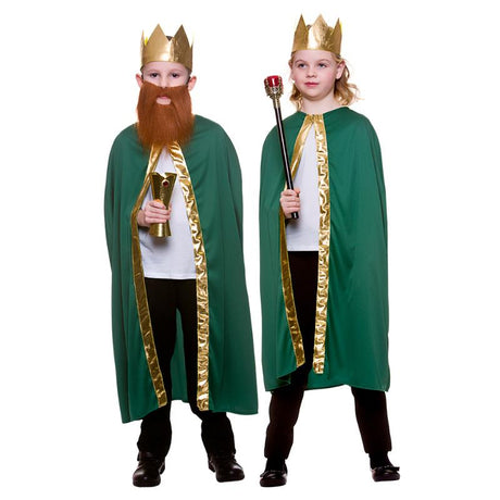 Wicked Costumes Wise Man Robe & Crown Child Christmas Nativity Fancy Dress