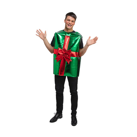 Wicked Costumes Adult Christmas Gift Costume - Green & Red - XM-4701