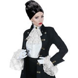 Lace Jabot with Gem & Cuffs - Adult