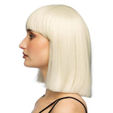 Fancy Dress Central - Bob Wig with Fringe (Blonde) - Adult - Fancy Dress Central