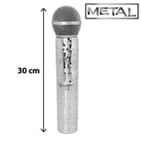Boland - Disco Microphone (Silver) - Fancy Dress Central