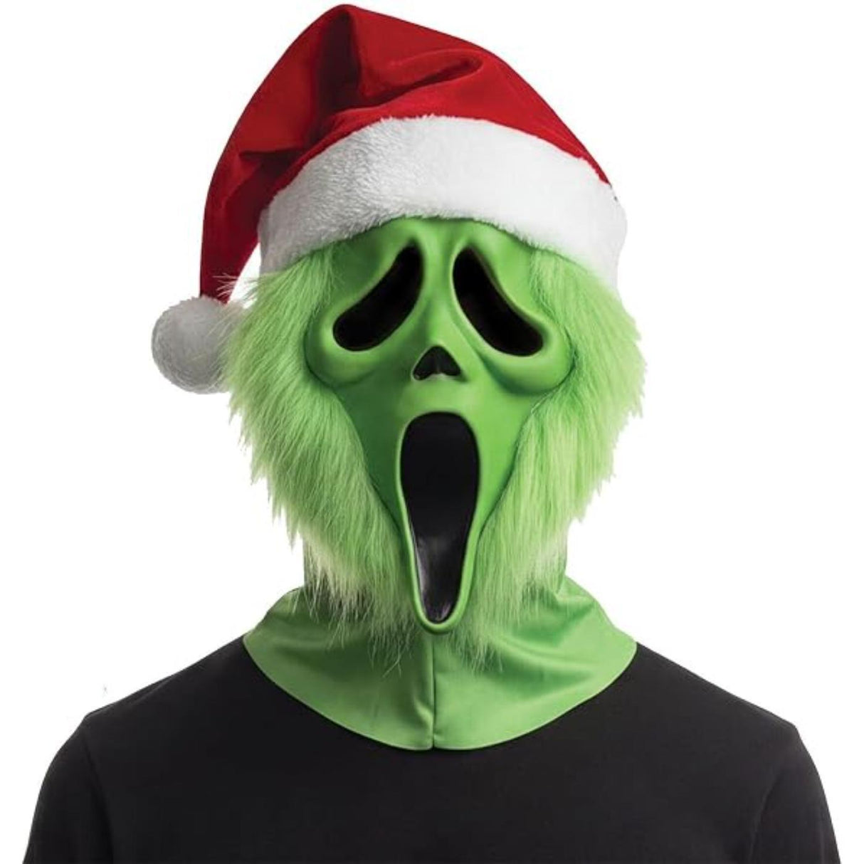 Ghost Face Grumpy Santa Mask - Adult