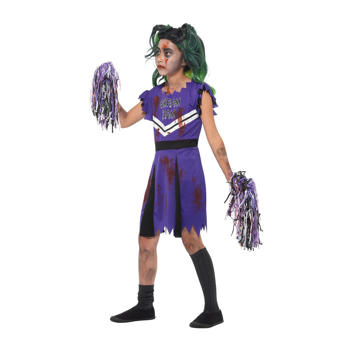 Dark Cheerleader Costume - Girls