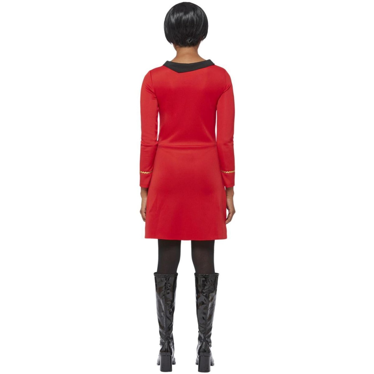 Smiffys - Star Trek Original Series Operations Uniform Costume (Red) - Women - Fancy Dress Central