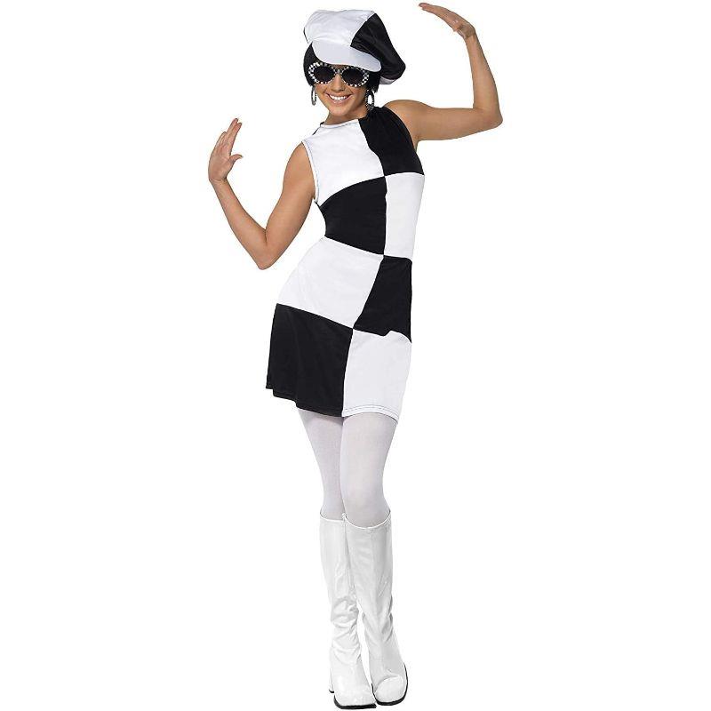 Black & White Party Girl Costume - Women