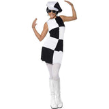 Black & White Party Girl Costume - Women
