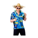 Hawaiian Shirt (Blue Palm Trees) - Men