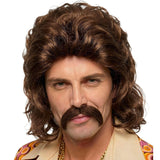 The 70s Man Wig & Moustache Set - Men