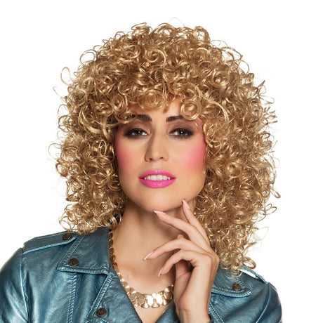Boland - Curly Wig (Blonde) - Adult - Fancy Dress Central