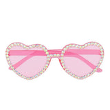 Boland - Diamond Heart Party Glasses (Pink) - Adult - Fancy Dress Central